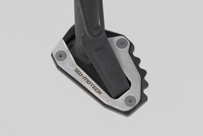 SW-Motech Seitenständerfuß-Verbreiterung | Schwarz/Silbern. Ducati Modelle.