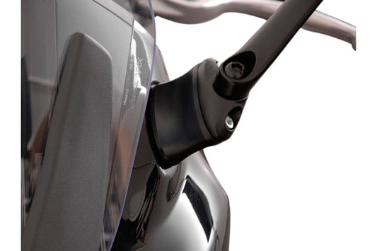 SW-Motech Spiegelverlängerung | Kontur-Distanzstück. Schwarz. Honda CBR Modelle.