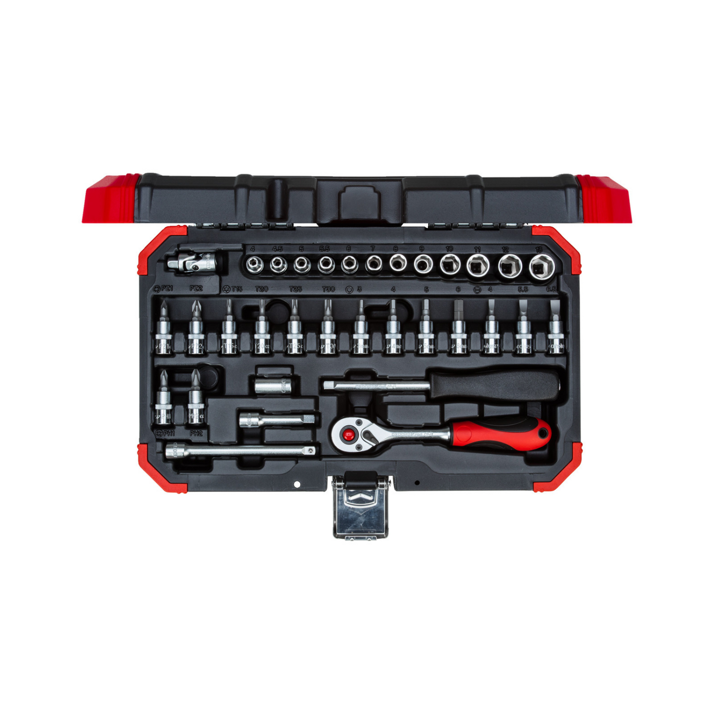 GEDORE red R49003033 Steckschlüssel-Satz 1/4" 4-13mm 33-teilig
