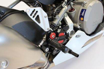 Gilles Fußrastenanlage VCR38GT | verstellbar | ABE | passend für Ducati 959 Panigale / Panigale V2 - Modelle