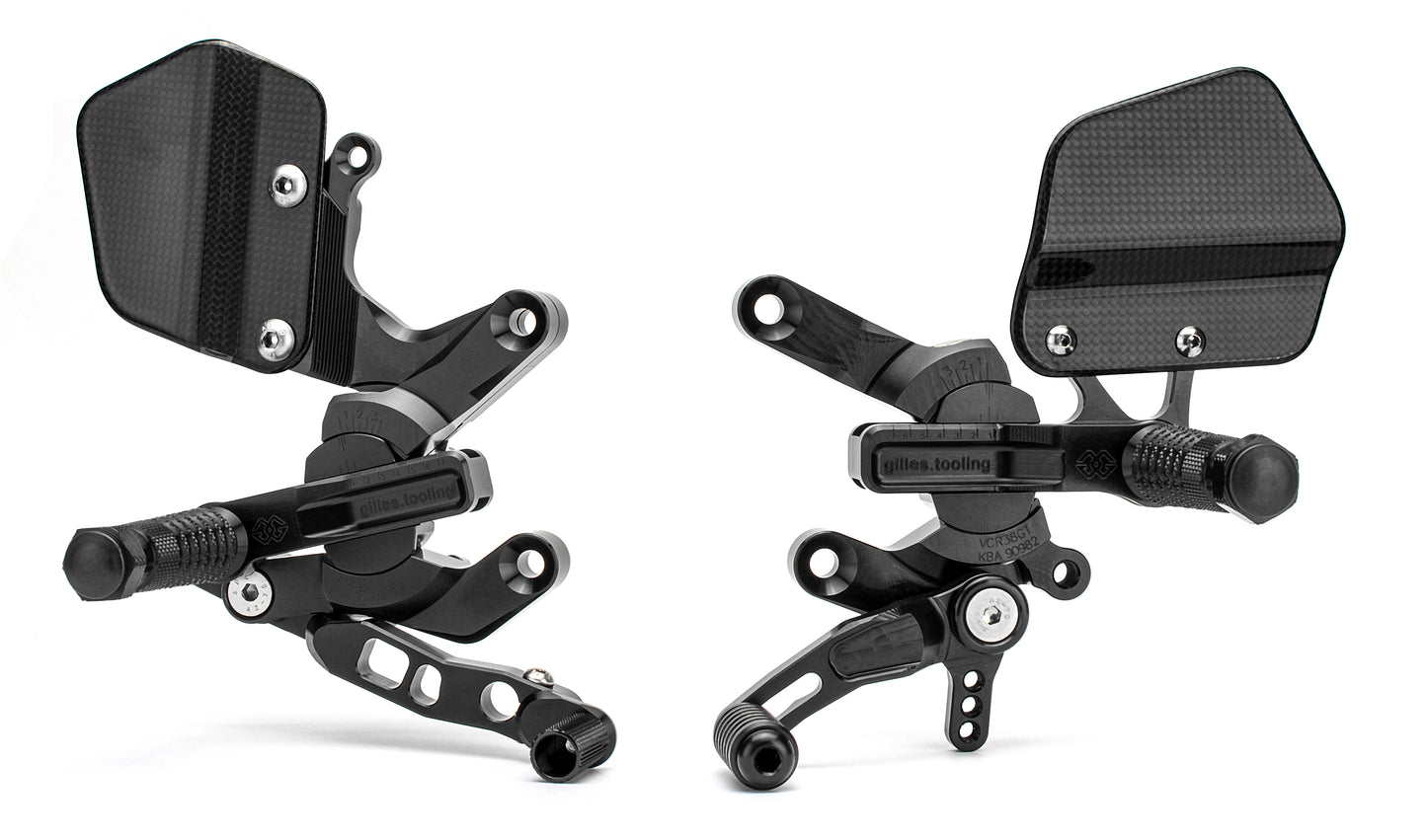 Gilles Fußrastenanlage VCR38GT | verstellbar | ABE | passend für Honda CBR 1000 RR SP / CBR 1000 RR - Modelle