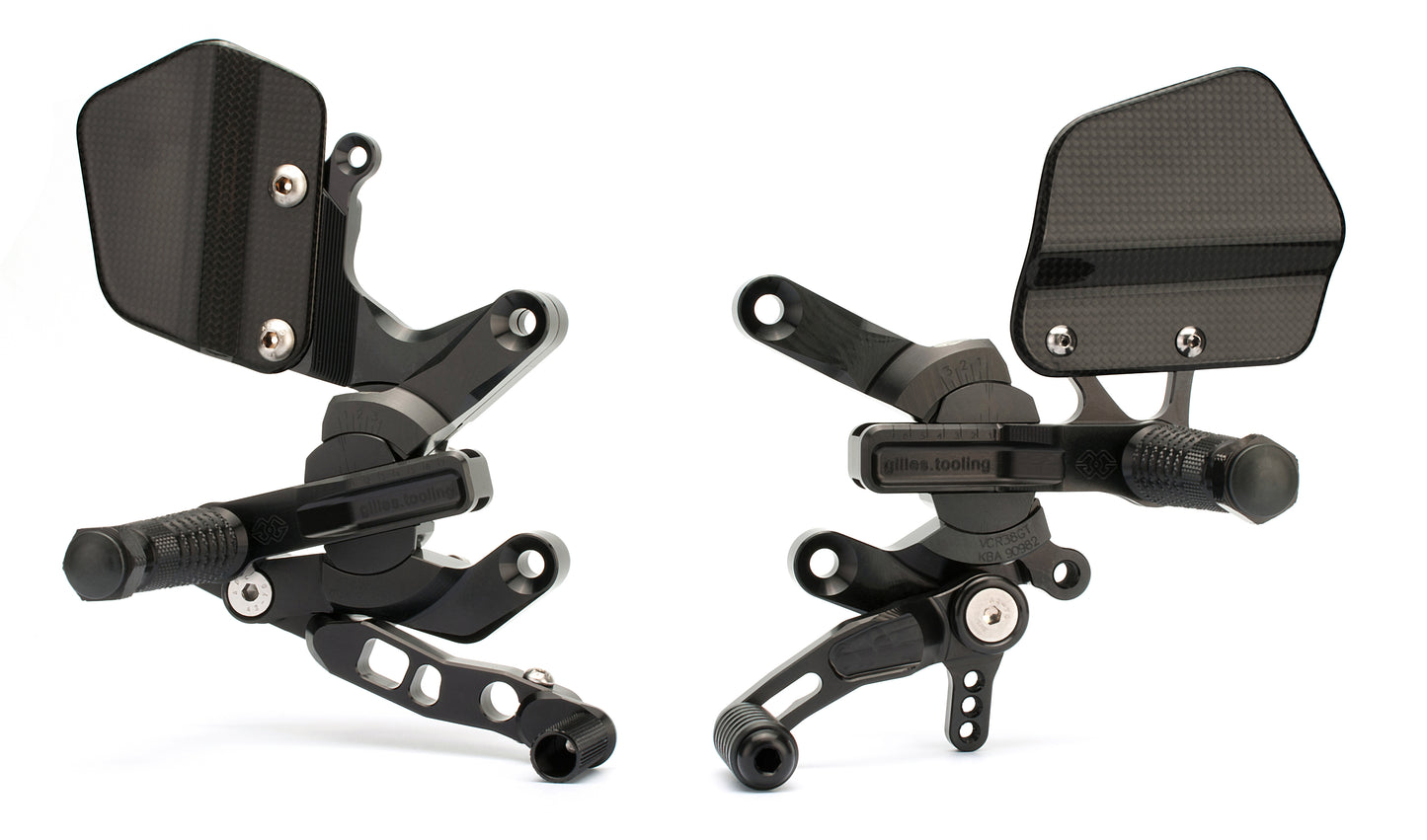 Gilles Fußrastenanlage VCR38GT | verstellbar | ABE | passend für Kawasaki ZX-10R - Modelle (2011-2020)