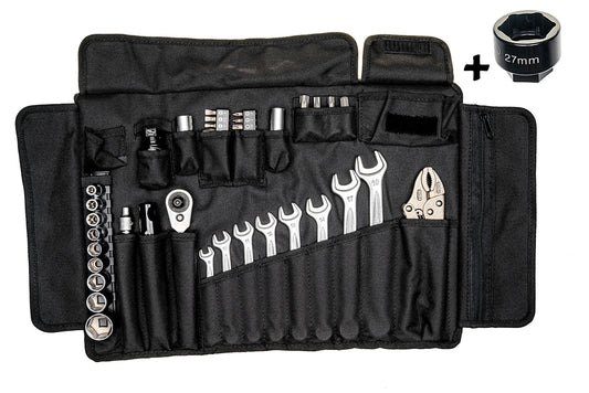 Motohansa Tools | Yamaha Pro Adventure | Werkzeugset | Schwarz | passend für Yamaha Tenere 700 (T7) - Modelle