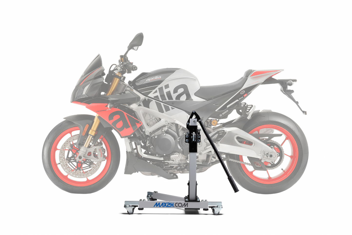 MAX2H central stand EVOLIFT suitable for Aprilia Tuono V4 1100 RR &amp; Tuono V4 1100 Factory (2015-) | The ORIGINAL | Complete set
