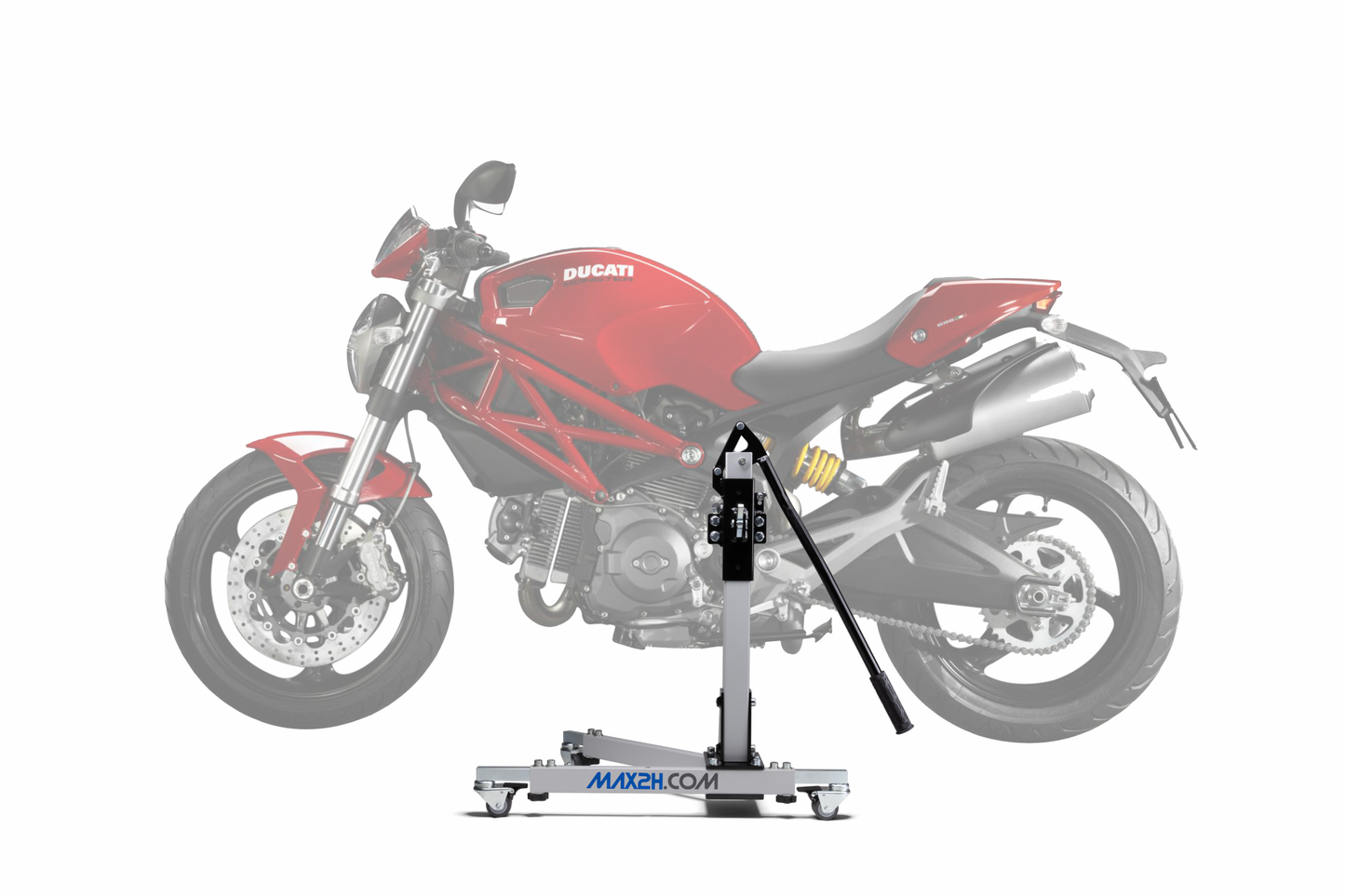 MAX2H Zentralständer EVOLIFT passend für Ducati Monster 696 (2008-2014) | Komplettset