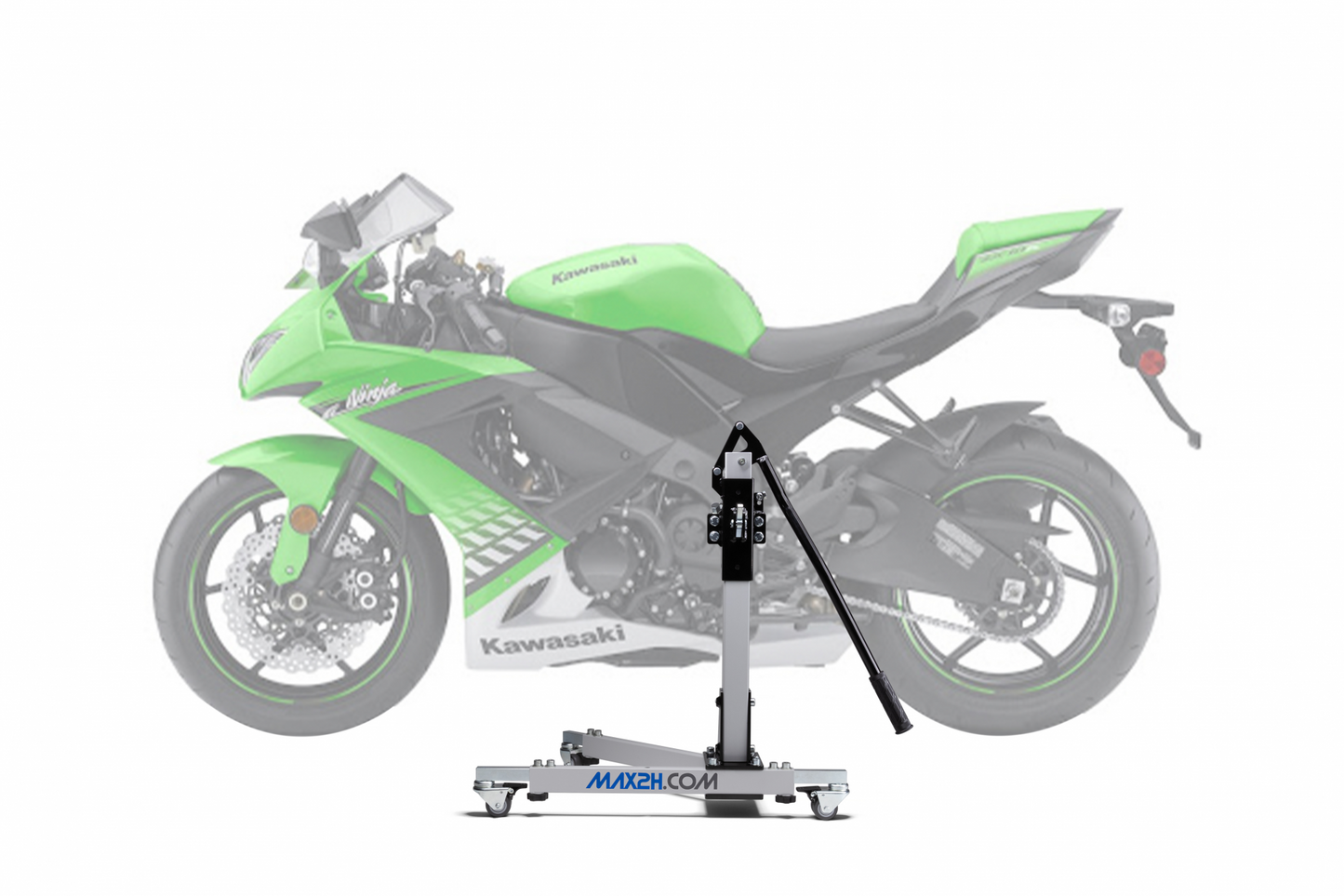 MAX2H Zentralständer EVOLIFT passend für Kawasaki ZX-10R Ninja (2008-2010) | Komplettset