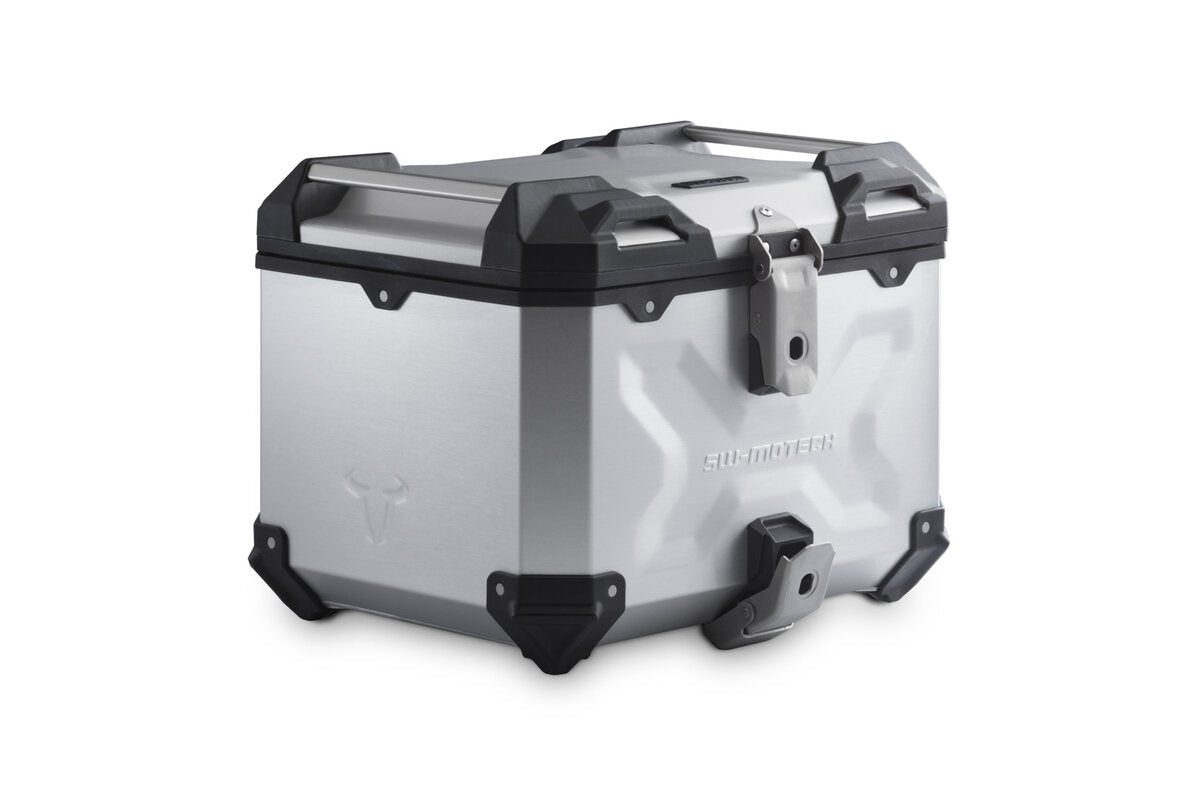 SW-Motech TRAX ADV Topcase | Aluminium. 38 l. Silbern.