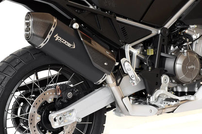 HPCorse SPS Carbon Endschalldämpfer | mit E-Nummer | Ceramic-Schwarz | passend für Aprilia Tuareg 660 - Modelle (2022-2024)
