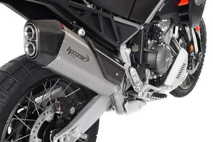 HPCorse SPS Carbon Endschalldämpfer | mit E-Nummer | Satin | passend für Aprilia Tuareg 660 - Modelle (2022-2024)