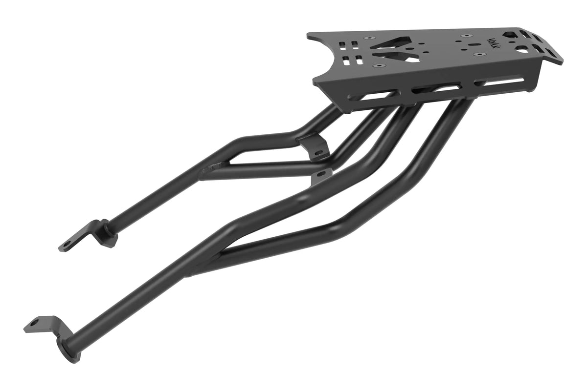 Plaque de porte-bagages Yakk EXP | arrière | pour bagages souples | sans poignée passager | noir | compatible avec les modèles KTM 390 Adventure (2025-2026)