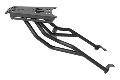 Plaque de porte-bagages Yakk EXP | arrière | pour bagages souples | sans poignée passager | noir | compatible avec les modèles KTM 390 Adventure (2025-2026)