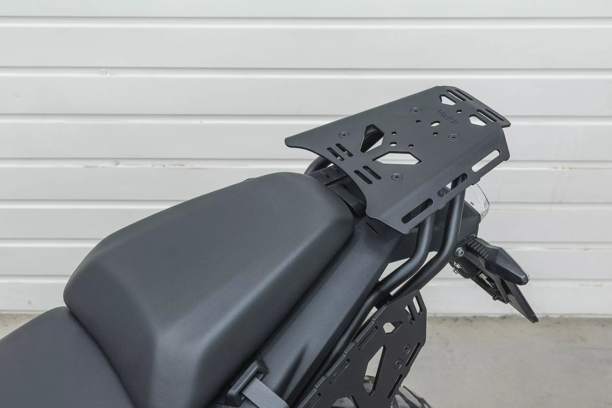 Plaque de porte-bagages Yakk EXP | arrière | pour bagages souples | sans poignée passager | noir | compatible avec les modèles KTM 390 Adventure (2025-2026)