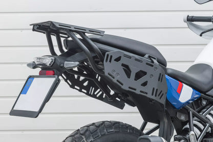 Plaque de porte-bagages Yakk EXP | arrière | pour bagages souples | sans poignée passager | noir | compatible avec les modèles KTM 390 Adventure (2025-2026)