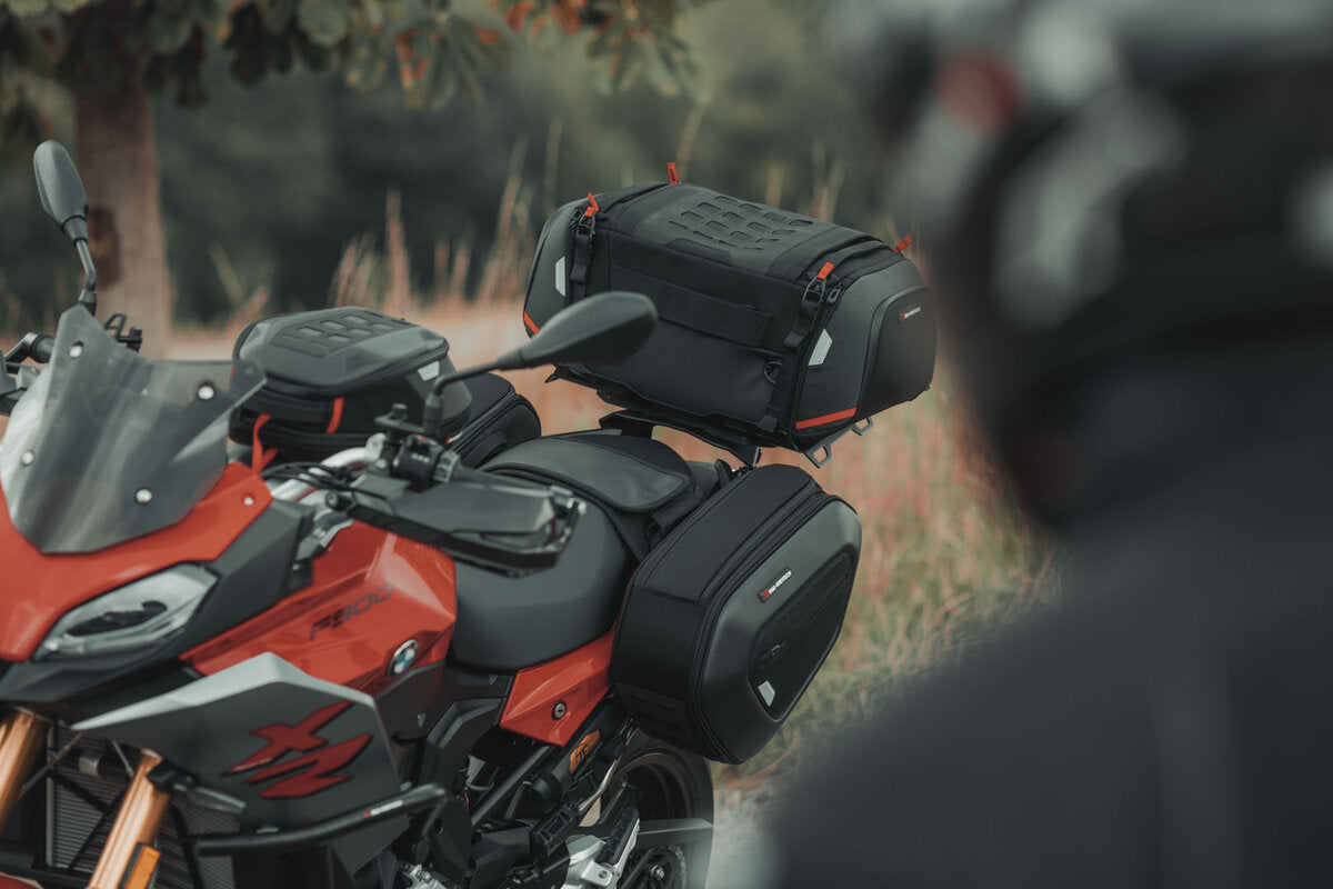 SW-Motech PRO Rackpack Hecktasche | 1680D Ballistic Nylon. Schwarz/Anthrazit. 32-42 l.
