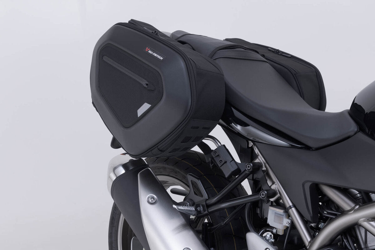 SW-Motech PRO BLAZE H Satteltaschen-Set | Schwarz. Suzuki SV650 ABS (15-), SV650 X (18-).