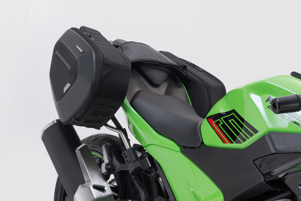 SW-Motech PRO BLAZE H Satteltaschen-Set | Schwarz. Kawasaki Ninja 500 SE, Z500 (23-).
