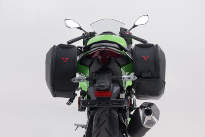 SW-Motech PRO BLAZE H Satteltaschen-Set | Schwarz. Kawasaki Ninja 500 SE, Z500 (23-).