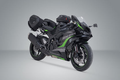 SW-Motech PRO BLAZE H Satteltaschen-Set | Schwarz. Kawasaki ZX-6R (23-), ZX-4RR (23-).