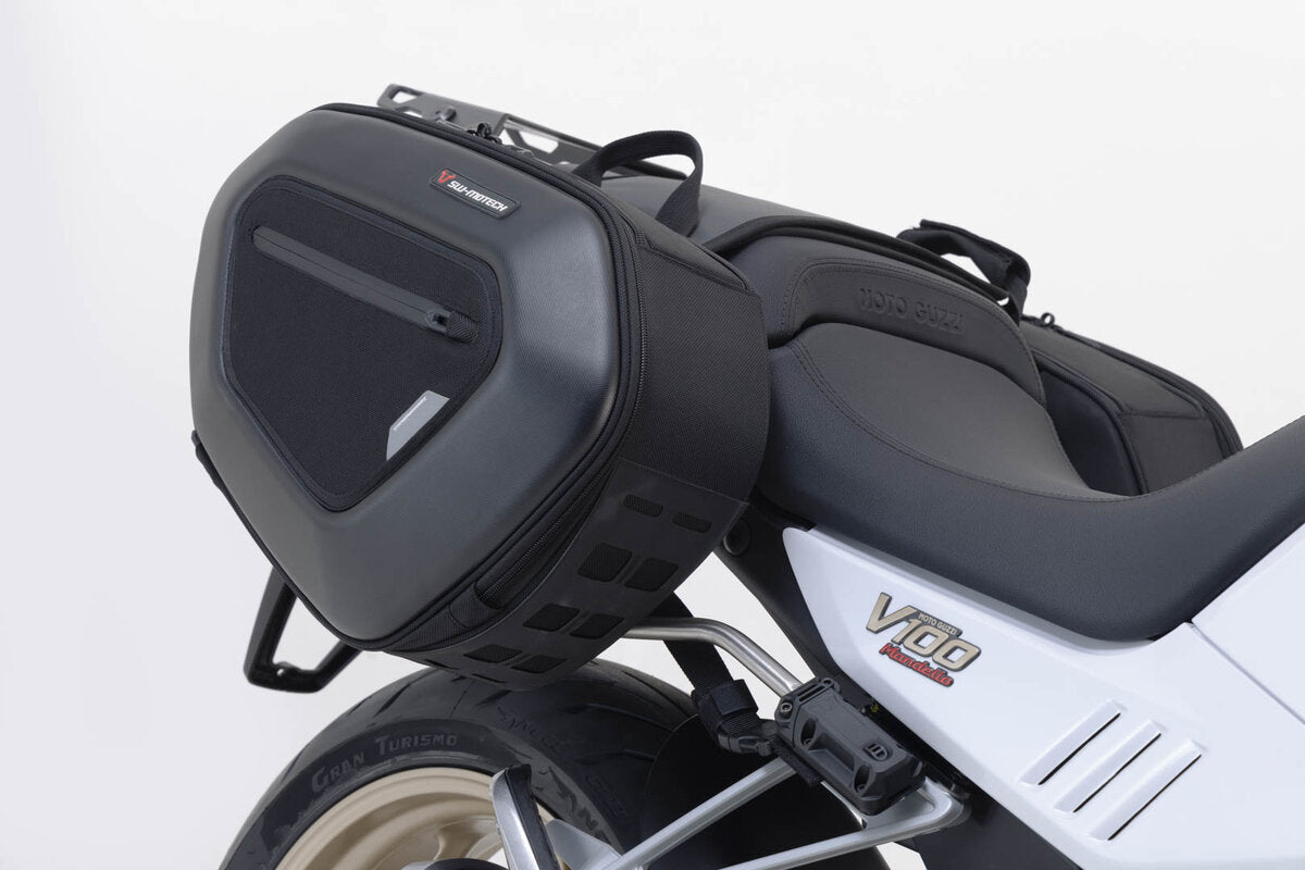 SW-Motech PRO BLAZE Satteltaschen-Set | Schwarz. Moto Guzzi V100 Mandello/S, Stelvio.