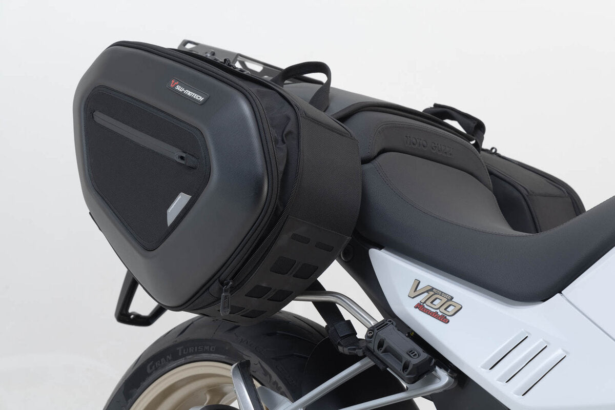 SW-Motech PRO BLAZE Satteltaschen-Set | Schwarz. Moto Guzzi V100 Mandello/S, Stelvio.