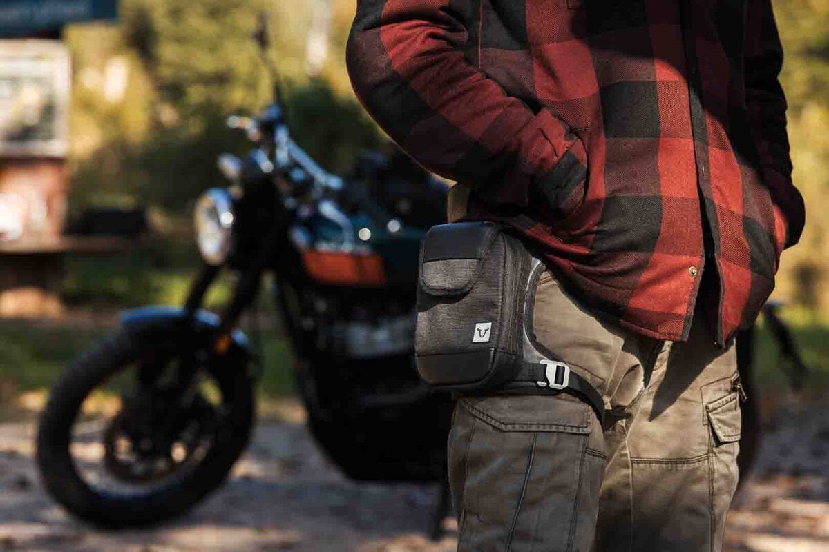 SW- Motech Legend Gear Leg Bag LA13 | Schwarz. Eco-Tech Polyester.