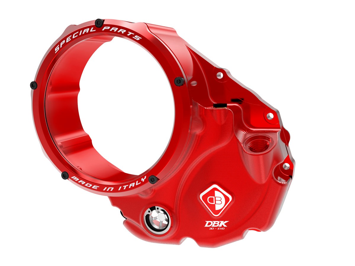 DBK Special Parts | CCDV06 - Ducati | KLARER KUPPLUNGSDECKEL ÖLBAD 3D-EVO | passend für Ducati - Modelle