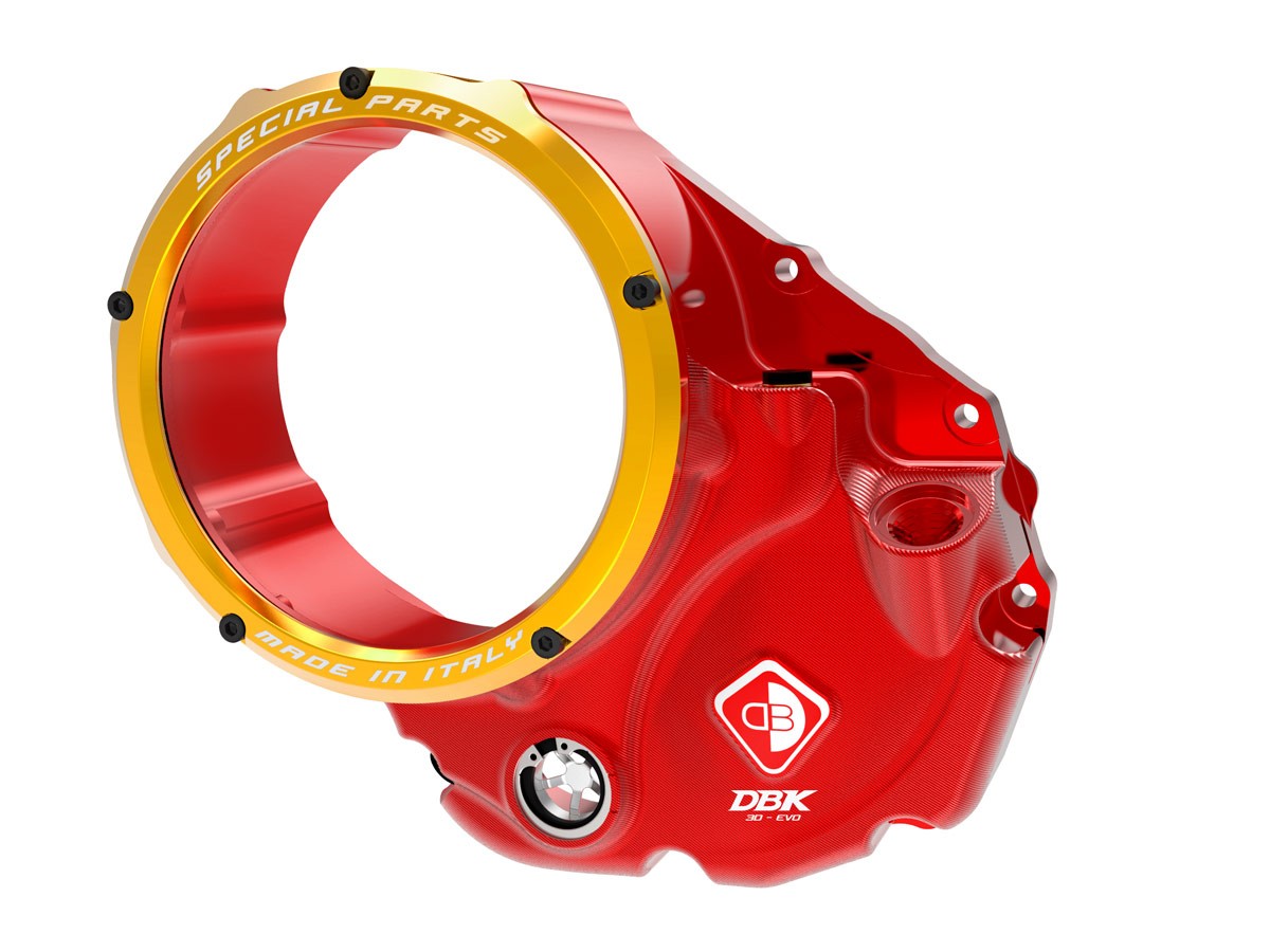DBK Special Parts | CCDV06 - Ducati | KLARER KUPPLUNGSDECKEL ÖLBAD 3D-EVO | passend für Ducati - Modelle