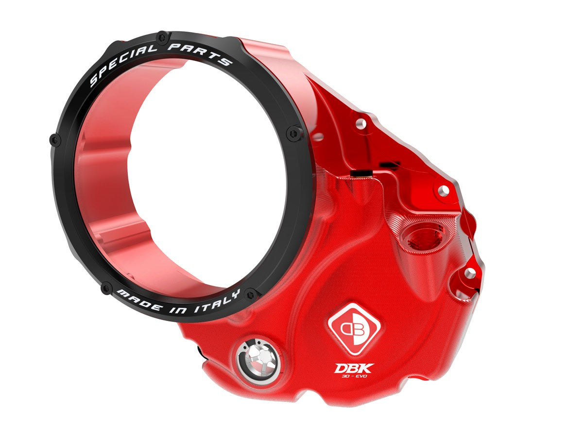 DBK Special Parts | CCDV06 - Ducati | KLARER KUPPLUNGSDECKEL ÖLBAD 3D-EVO | passend für Ducati - Modelle