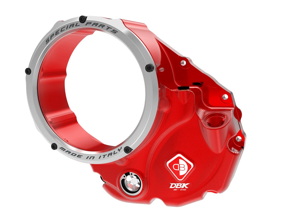 DBK Special Parts | CCDV06 - Ducati | KLARER KUPPLUNGSDECKEL ÖLBAD 3D-EVO | passend für Ducati - Modelle