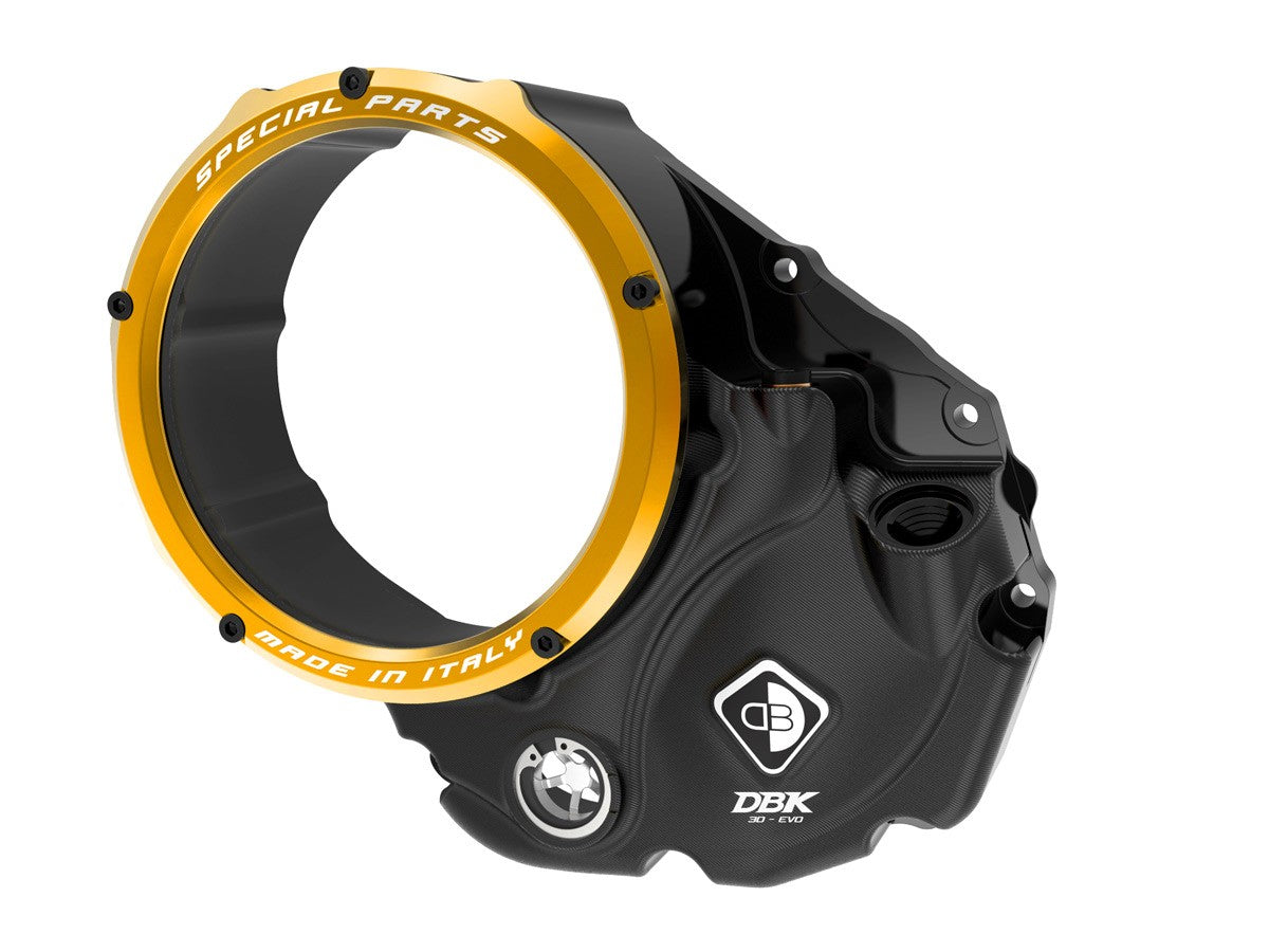DBK Special Parts | CCDV06 - Ducati | KLARER KUPPLUNGSDECKEL ÖLBAD 3D-EVO | passend für Ducati - Modelle