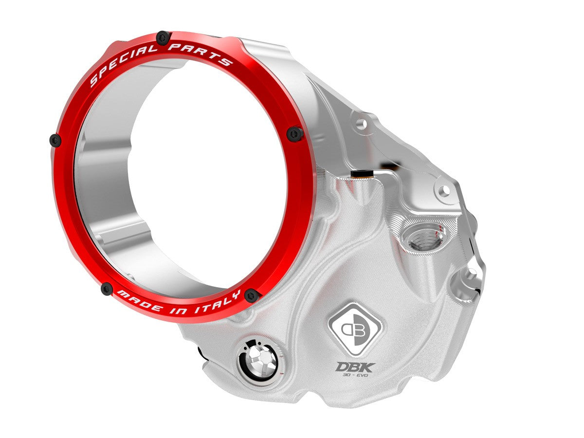 DBK Special Parts | CCDV06 - Ducati | KLARER KUPPLUNGSDECKEL ÖLBAD 3D-EVO | passend für Ducati - Modelle