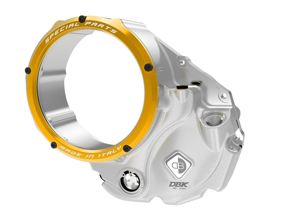 DBK Special Parts | CCDV06 - Ducati | KLARER KUPPLUNGSDECKEL ÖLBAD 3D-EVO | passend für Ducati - Modelle
