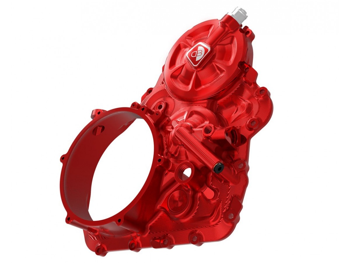DBK Special Parts | CCDV08 | RED | SF V4 Kupplungsdeckel - Umbausatz | passend für Ducati - Modelle