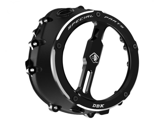 DBK Special Parts | CCDV12 - BMW | BLACK-BLACK | KLARER KUPPLUNGSDECKEL ÖLBAD 3D-EVO | passend für BMW S 1000 R / RR / XR & M 1000 R / RR / XR - Modelle
