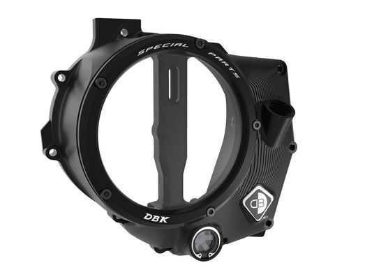 DBK Special Parts | CCDV14 - KTM | BLACK-BLACK | KLARER KUPPLUNGSDECKEL 3D-EVO | passend für KTM 990 Duke - Modelle (2024)