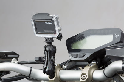 SW-Motech Universal GoPro Kamera-Kit | Inkl. 1" Kugel, Klemmarm, GoPro-Aufnahme.