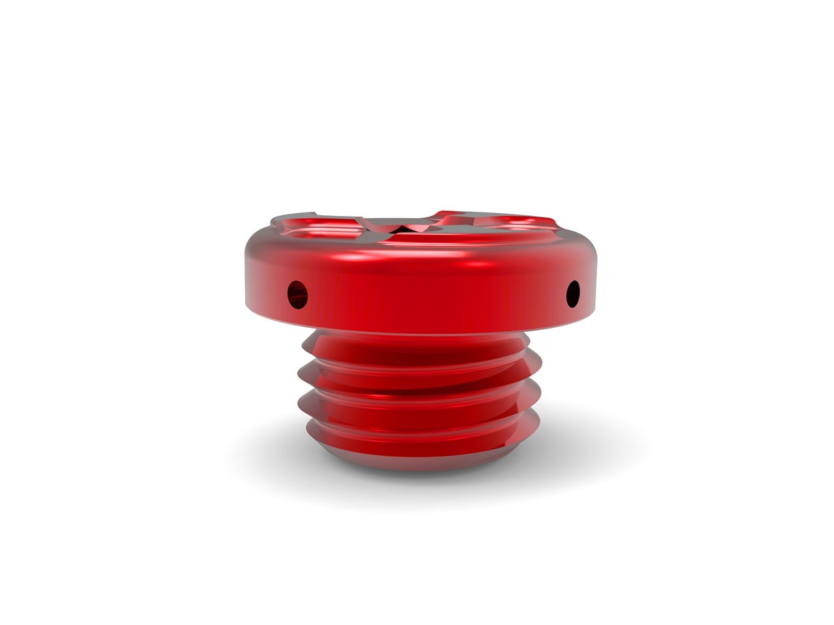 DBK Special Parts | TOO02 - Triumph | RED | Motorölverschluss Kappe | passend für diverse Ducati & Triumph - Modelle