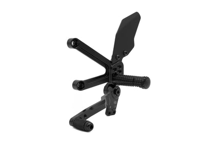 Gilles Fußrastenanlage FXR | verstellbar | TÜV-Teilegutachten | passend für Kawasaki ZX-4R (ZX400P) - Modelle (2023-)