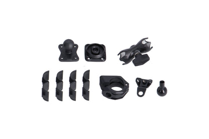 SW-Motech Universal Navi-Kit mit T-Lock | Inkl. 2" Klemmarm. Für Lenker/ Spiegelgewinde.