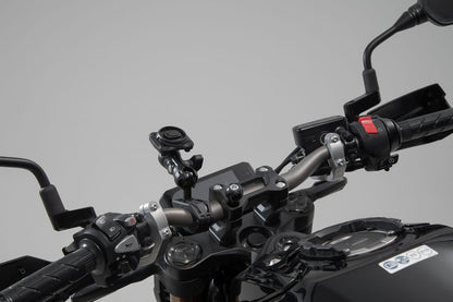 SW-Motech Universal Navi-Kit mit Smartphone Drybag | Inkl. 2" Klemmarm. Für Lenker/ Spiegelgewinde.