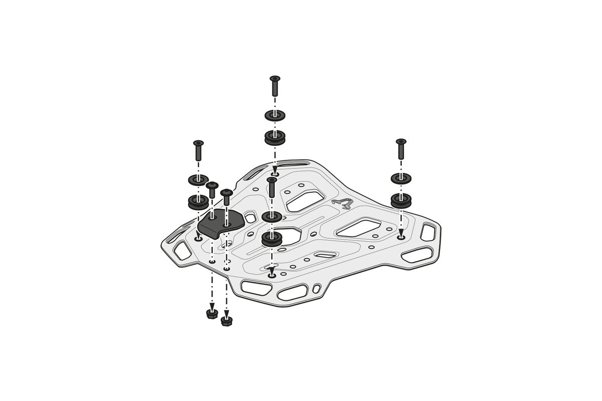 SW-Motech TRAX ADV Topcase-System | Schwarz. Honda XL750 Transalp (22-).