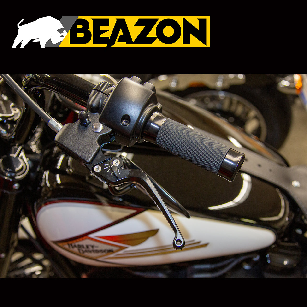 BEAZON Brems- und Kupplungshebel Set passend für Harley-Davidson Sportster (2014 -) | Hebel