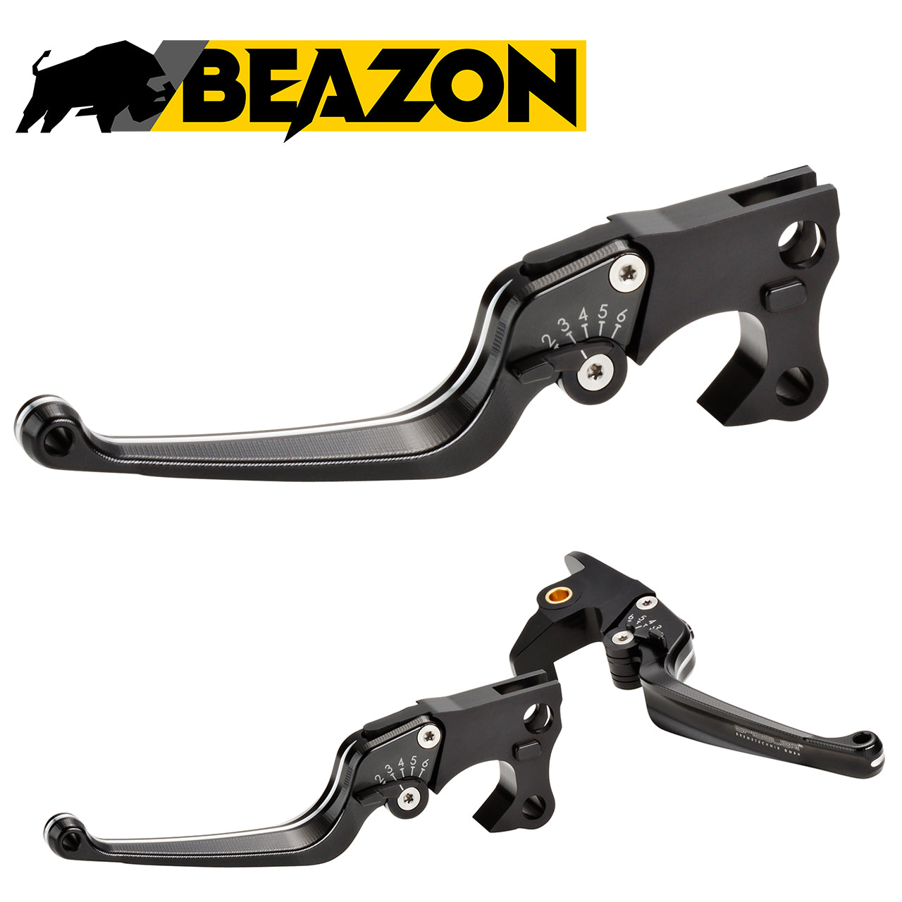 BEAZON Brems- und Kupplungshebel Set passend für Harley-Davidson Sportster (2014 -) | Hebel