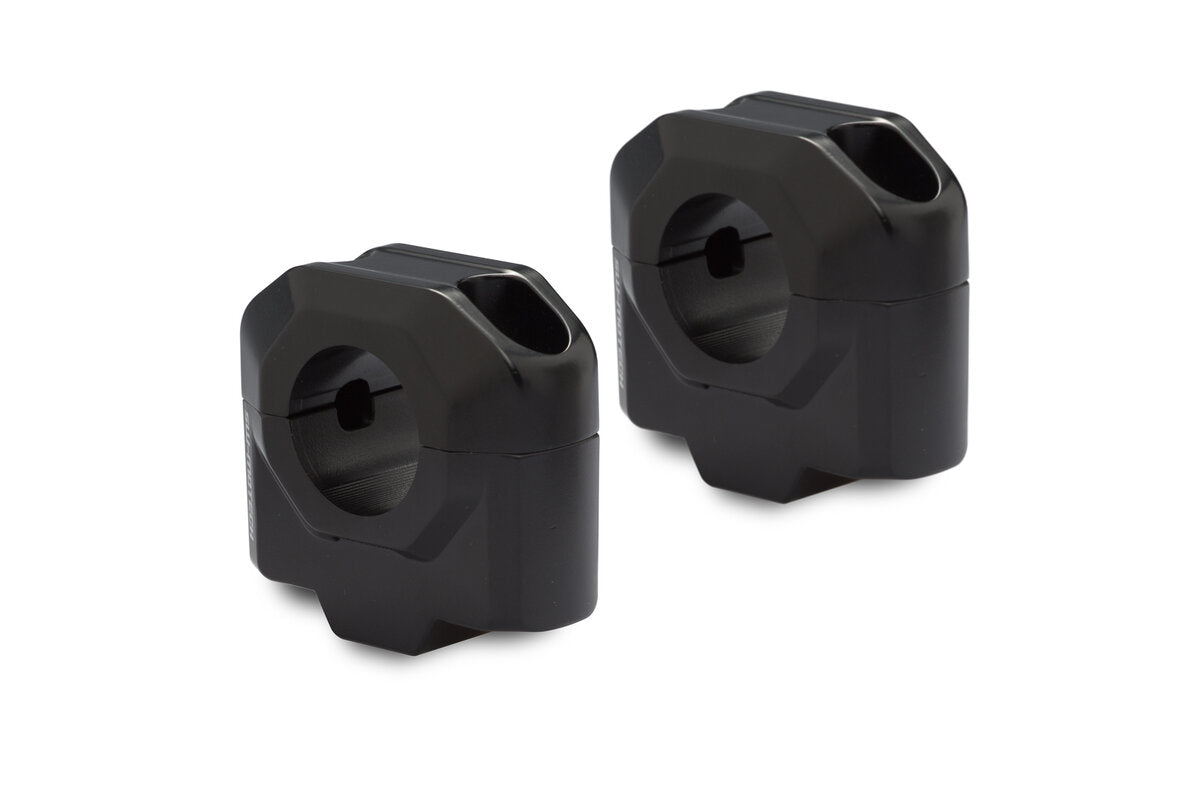 SW-Motech Lenkererhöhung für Ø 28 mm Lenker | H=30 mm. Schwarz.