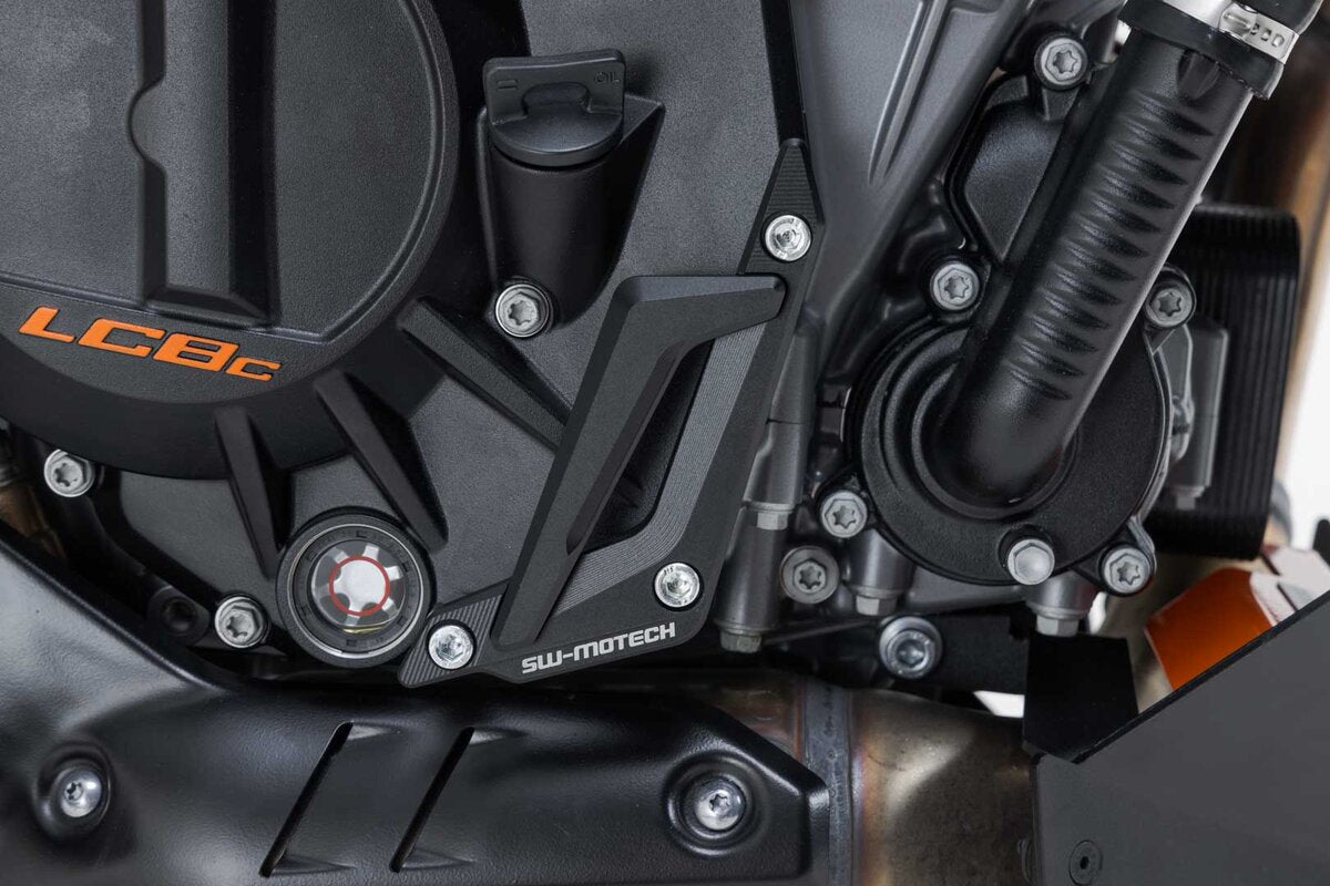 SW-Motech Motorgehäusedeckel-Schutz | Schwarz. KTM 990 Duke (23-).