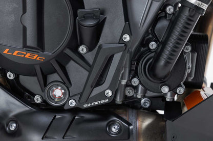SW-Motech Motorgehäusedeckel-Schutz | Schwarz. KTM 990 Duke (23-).