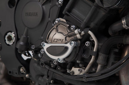 SW-Motech Motorgehäusedeckel-Schutz | Schwarz/Silbern. Yamaha MT-10 / SP (16-).