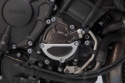 SW-Motech Motorgehäusedeckel-Schutz | Schwarz/Silbern. Yamaha MT-10 / SP (16-).