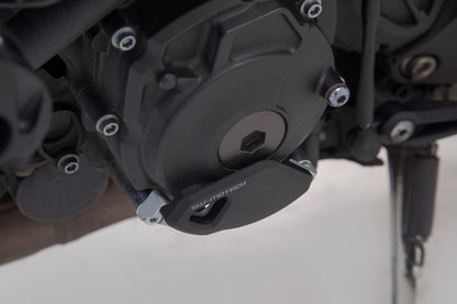 SW-Motech Motorgehäusedeckel-Schutz | Schwarz/Silbern. Yamaha MT-10 / SP (16-).