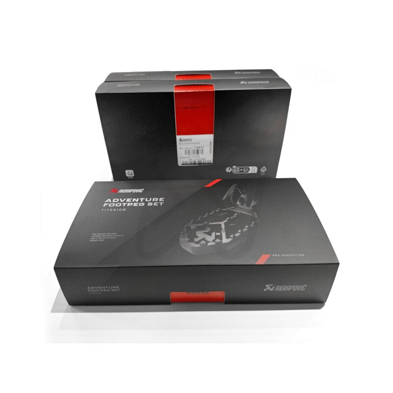 Akrapovic Adventure - Fußrasten | SET | ABE | Titan | FAHRER |  passend für BMW R 1300 GS / Adventure - Modelle (2024-2025)